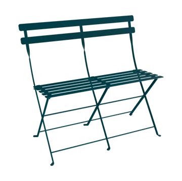 Bistro 2-seters benk med ryggstøtte - Acapulco blue - Fermob