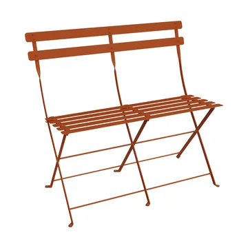 Bistro 2-seters benk med ryggstøtte - Candied orange - Fermob