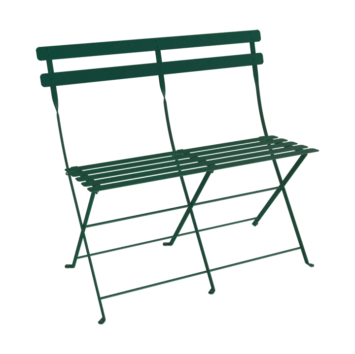 Bistro 2-seters benk med ryggstøtte - Cedar green - Fermob