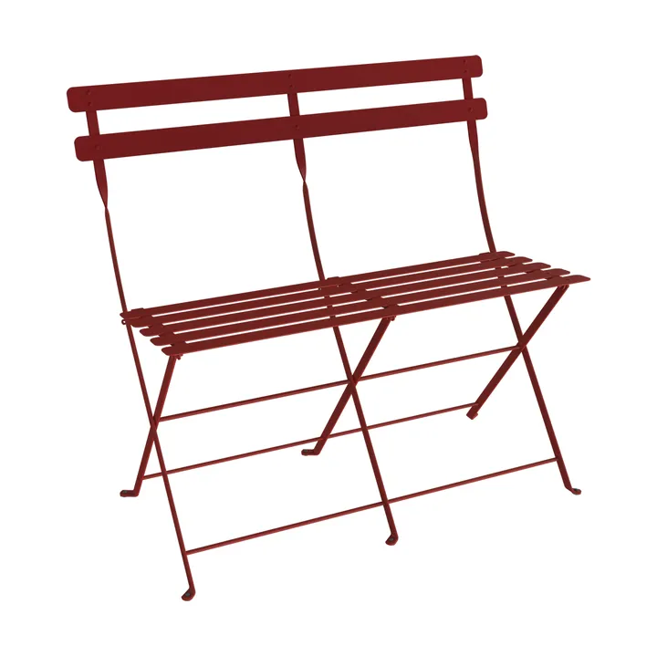 Bistro 2-seters benk med ryggstøtte - Chili - Fermob