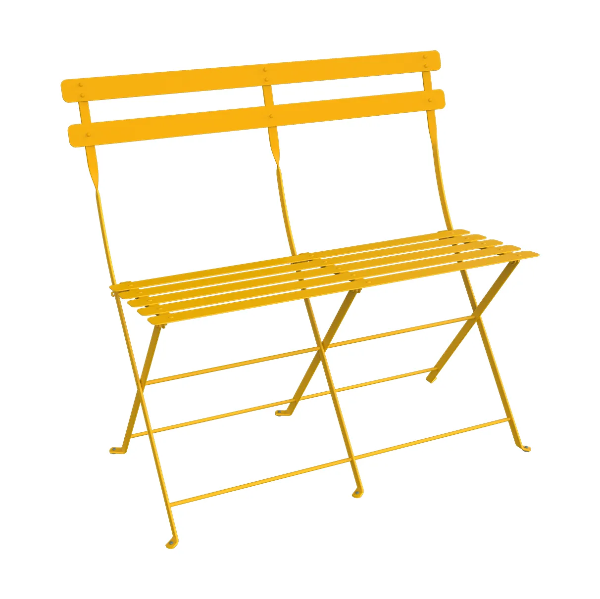 Bistro 2-seters benk med ryggstøtte, Honey Fermob