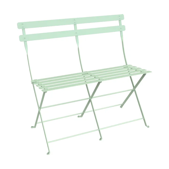 Bistro 2-seters benk med ryggstøtte - Ice mint - Fermob