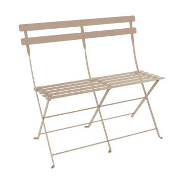 Bistro 2-seters benk med ryggstøtte - Nutmeg - Fermob