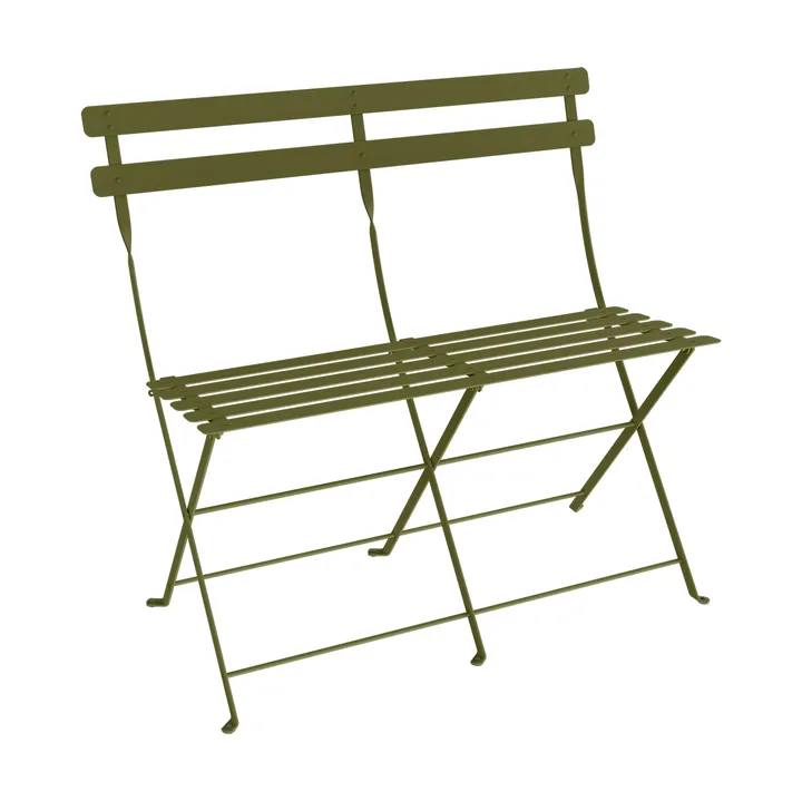 Bistro 2-seters benk med ryggstøtte - Pesto - Fermob