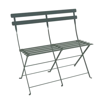 Bistro 2-seters benk med ryggstøtte - Storm Grey - Fermob