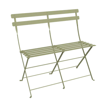 Bistro 2-seters benk med ryggstøtte - Willow green - Fermob