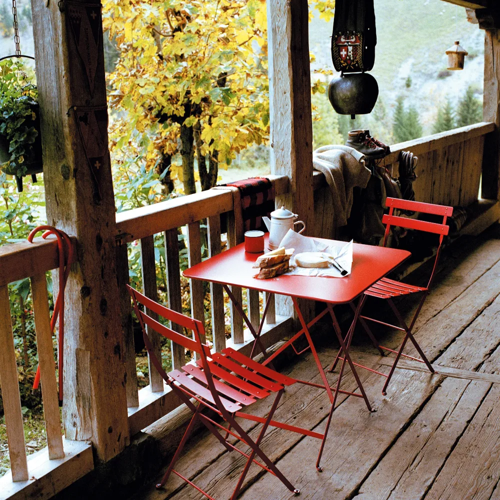 Bistro bord 57x57 cm, Red ochre Fermob