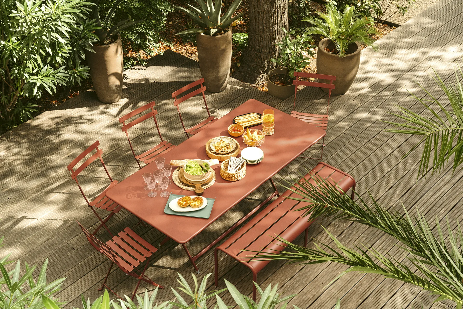 Bistro Metal stol, Red ochre (rød) Fermob