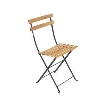 Bistro Natural stol - Anthracite (grå), oljet bøk - Fermob