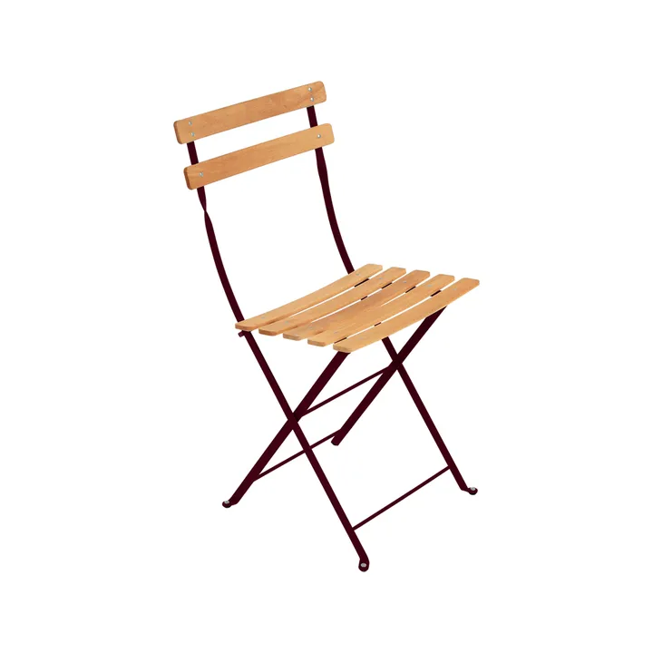Bistro Natural stol - Black cherry (vinrød), oljet bøk - Fermob