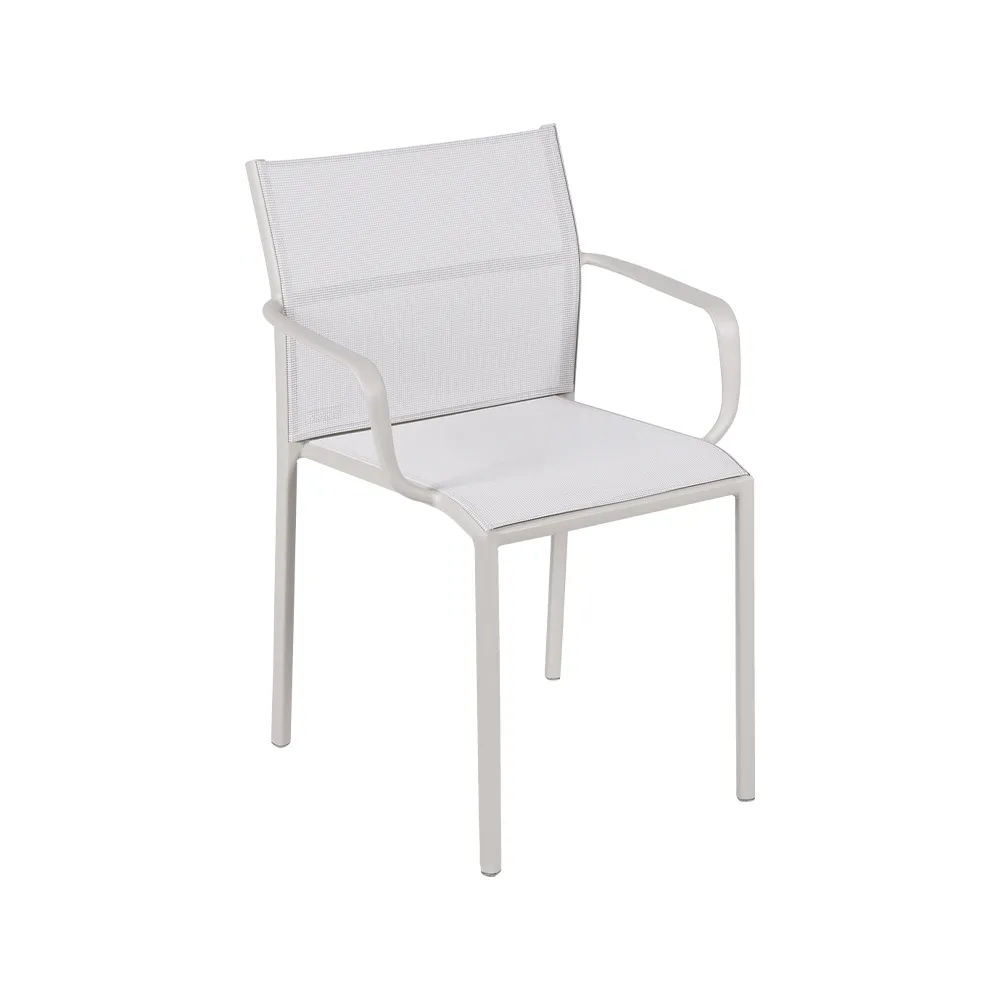 Cadiz stol med armlener, Clay grey (grå) Fermob