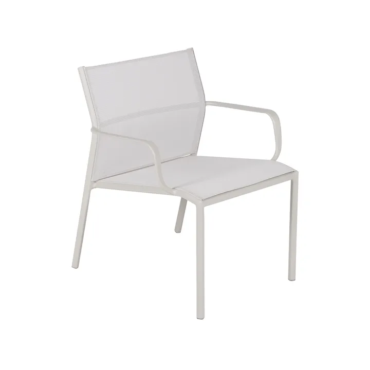 Cadiz stol med armlener, lav - Clay grey (grå) - Fermob