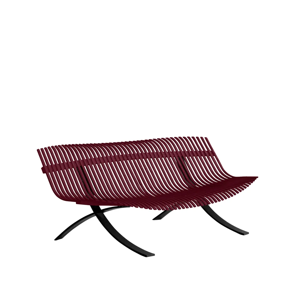 Charivari benk, Black cherry Fermob