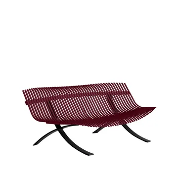 Charivari benk - Black cherry - Fermob