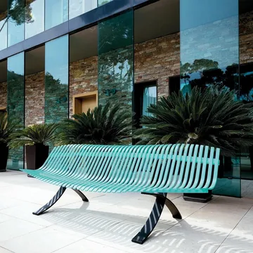 Charivari benk - Cedar green - Fermob