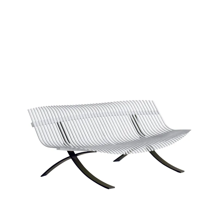 Charivari benk - Cotton white (hvit) - Fermob