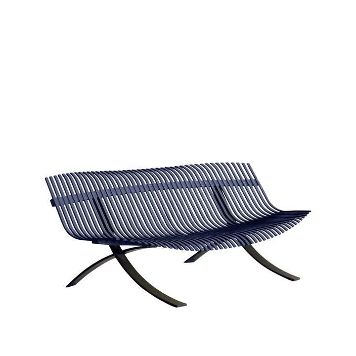 Charivari benk - Deep blue - Fermob
