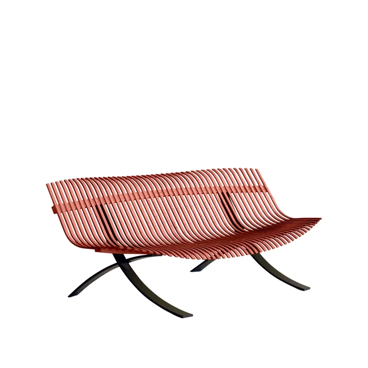 Charivari benk - Red ochre (rød) - Fermob