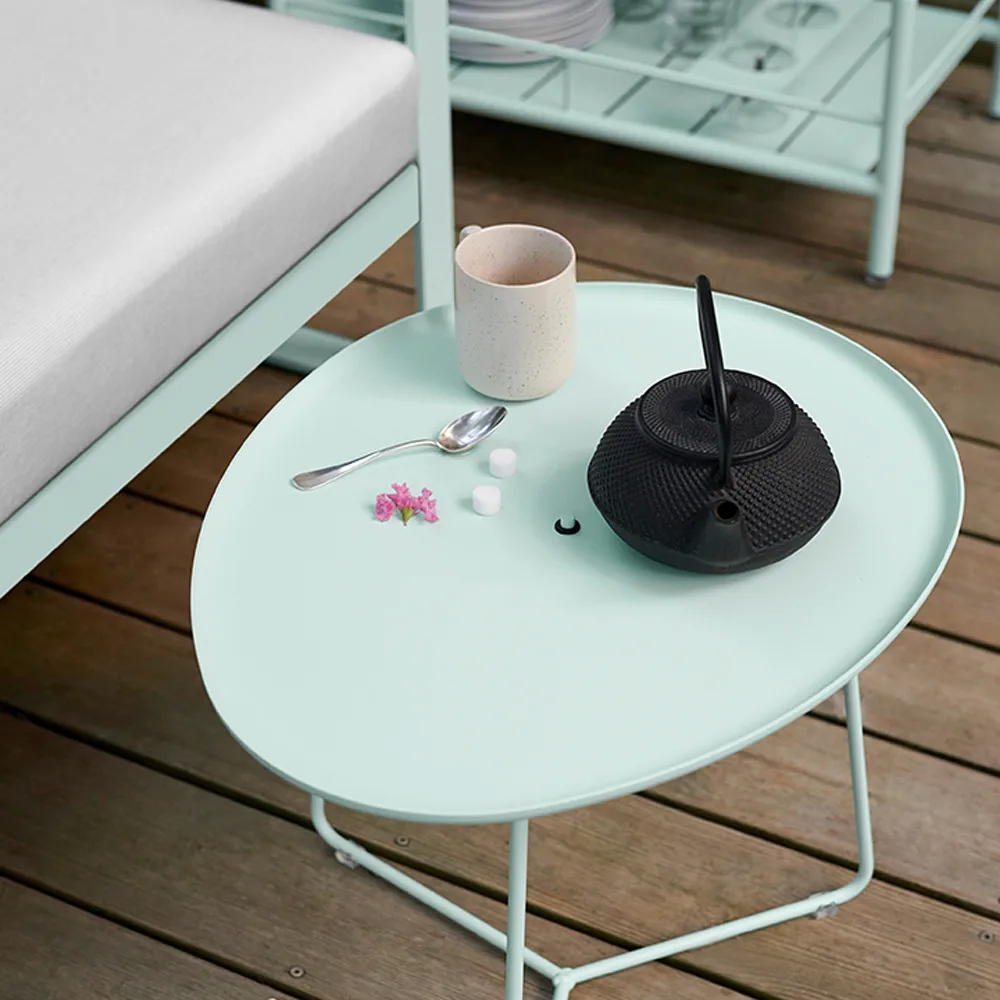 Cocotte bord, lavt, Opaline green Fermob