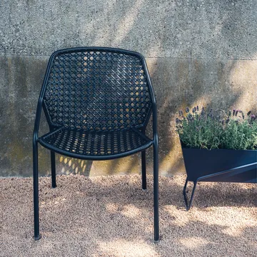 Croisette stol med armlener - Liquorice (svart) - Fermob