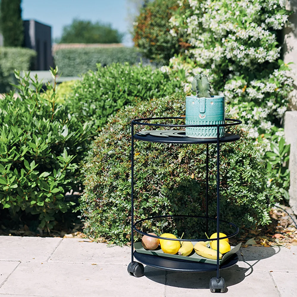 Guinguette sidebord med hjul, Acapulco blue Fermob