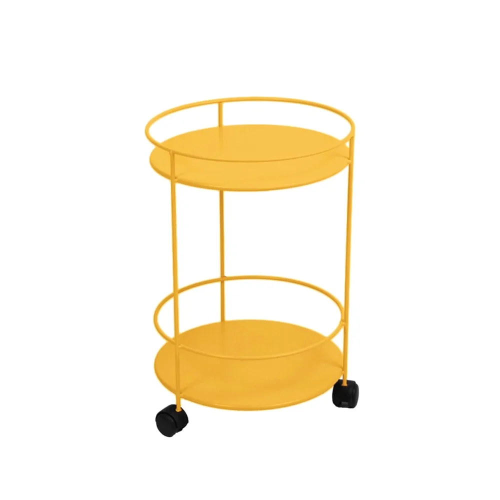 Guinguette sidebord med hjul, Honey (gul) Fermob