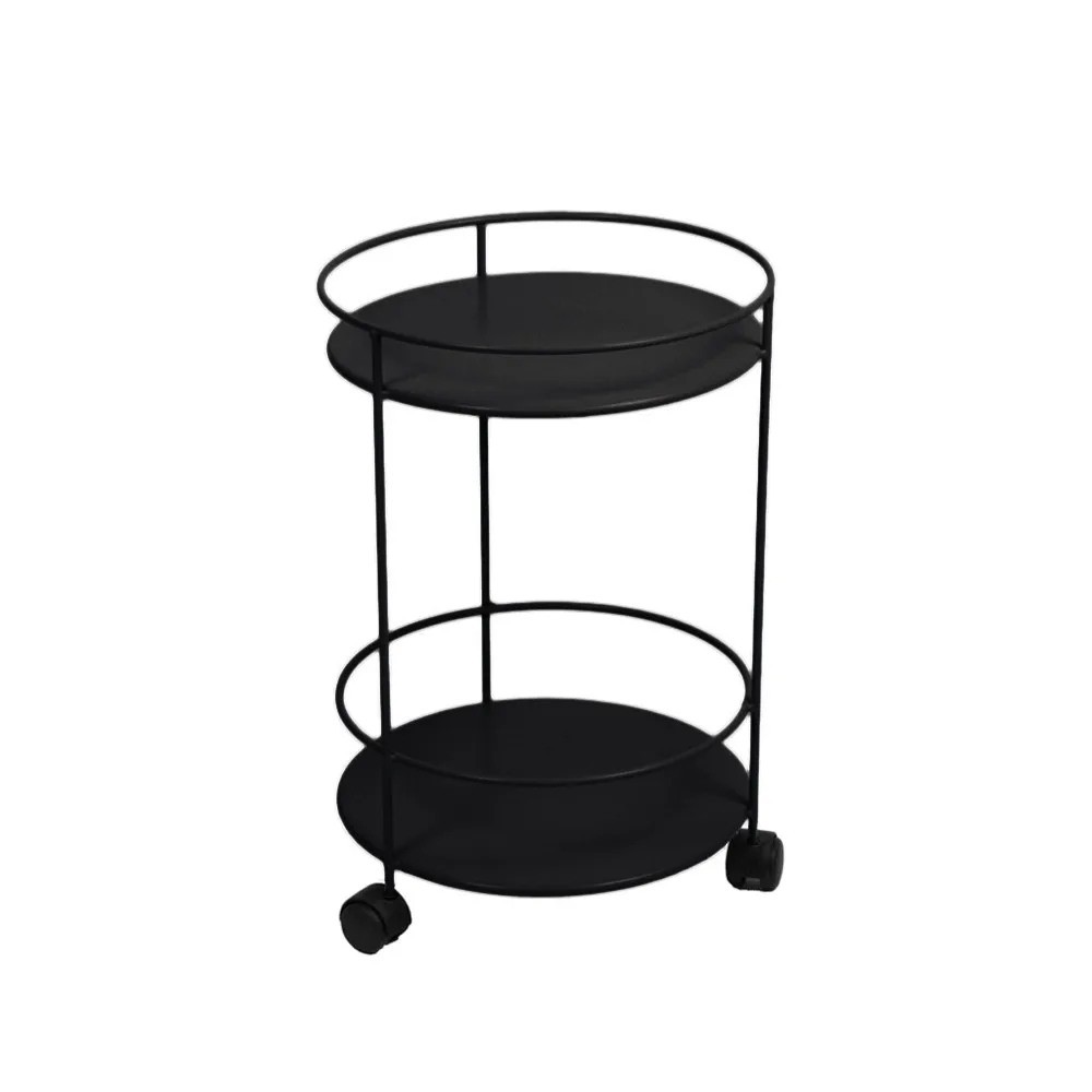 Guinguette sidebord med hjul, Liquorice (svart) Fermob