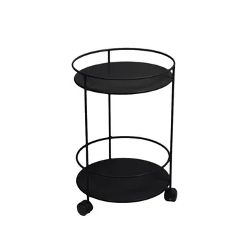 Guinguette sidebord med hjul - Liquorice (svart) - Fermob