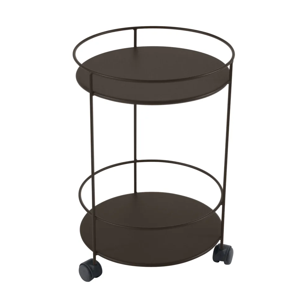 Guinguette sidebord med hjul, Tonka (brun) Fermob