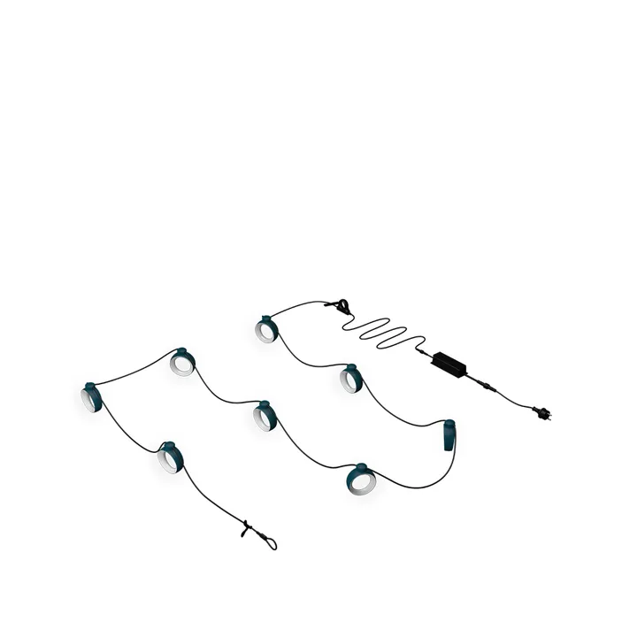 Hoop lyskjede 12 m - Acapulco blue (blå) - Fermob