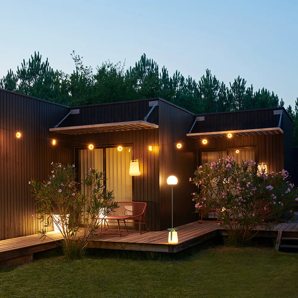 Hoop lyskjede 12 m, Acapulco blue Fermob