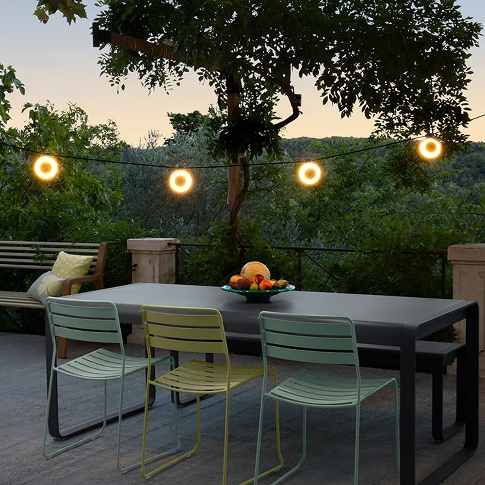 Hoop lyskjede 12 m, Red ochre Fermob