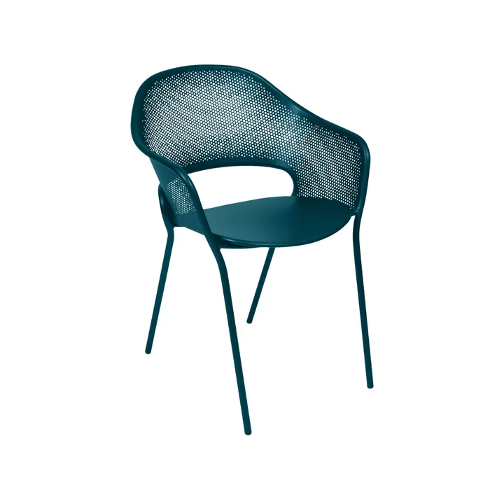 Kate stol med armlener - Acapulco blue (blå) - Fermob