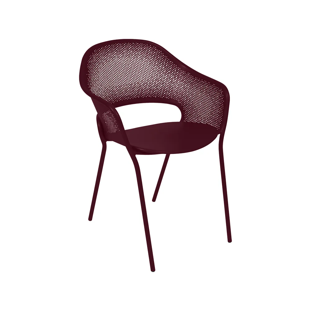 Kate stol med armlener, Black cherry (vinrød) Fermob