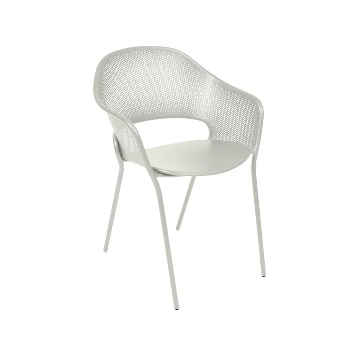Kate stol med armlener - Clay grey - Fermob