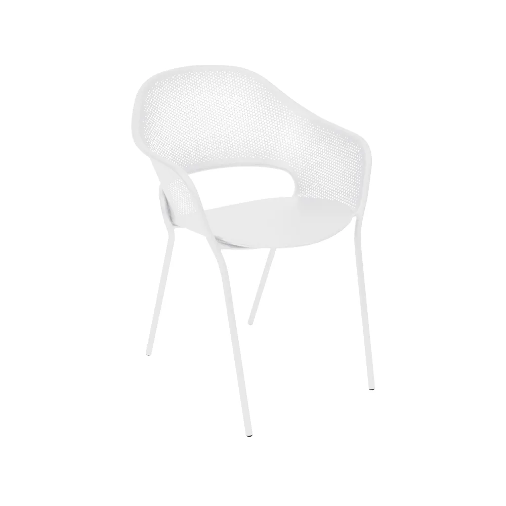 Kate stol med armlener, Cotton white (hvit) Fermob