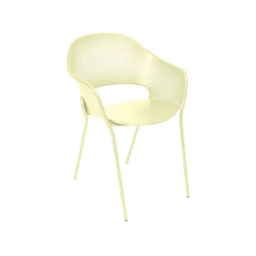 Kate stol med armlener - Frosted lemon (gul) - Fermob
