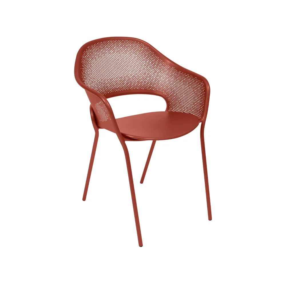 Kate stol med armlener, Red ochre (rød) Fermob