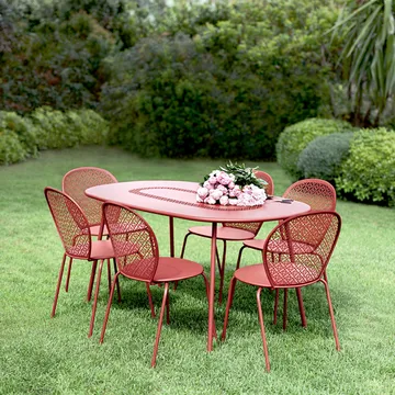 Lorette bord ovalt - Cedar green - Fermob