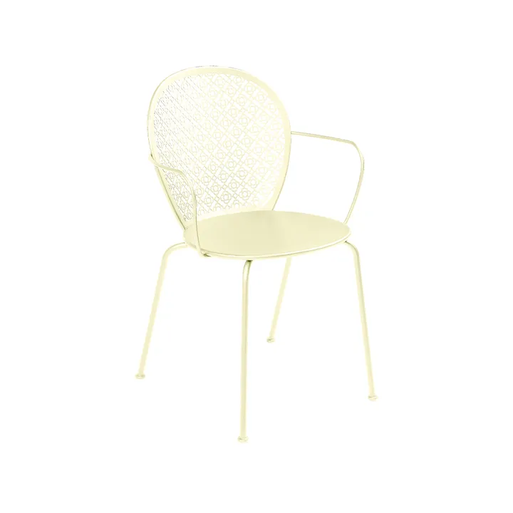 Lorette stol med armlener - Frosted lemon (gul) - Fermob