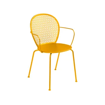 Lorette stol med armlener - Honey (gul) - Fermob