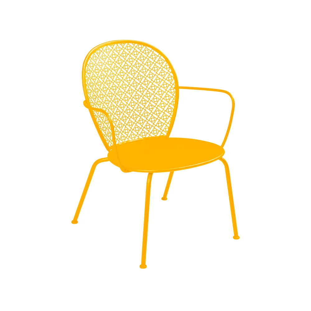 Lorette stol med armlener, lav, Honey Fermob