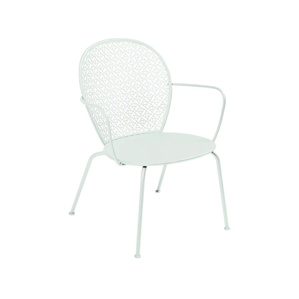 Lorette stol med armlener, lav, Ice mint (grønn) Fermob