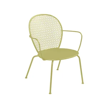Lorette stol med armlener, lav - Willow green (grønn) - Fermob