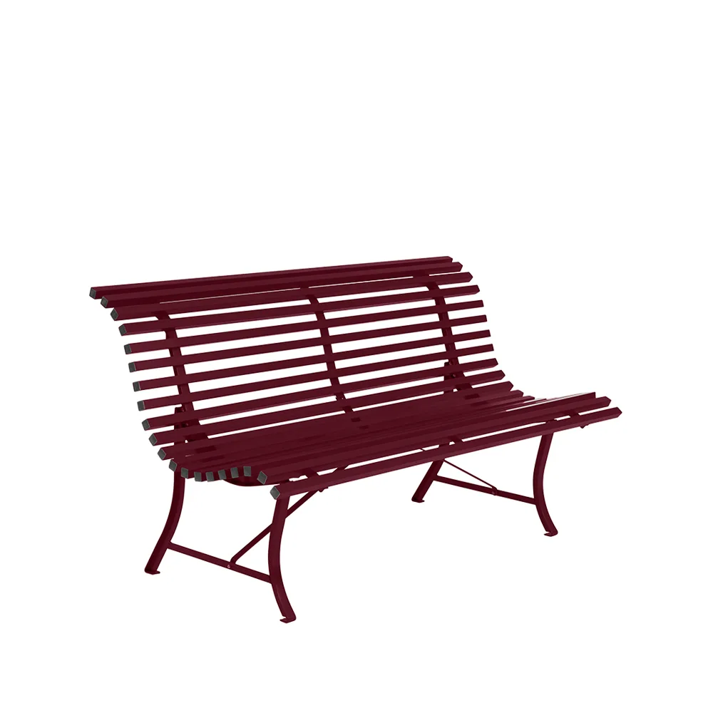 Louisiane benk 150 cm, Black cherry Fermob