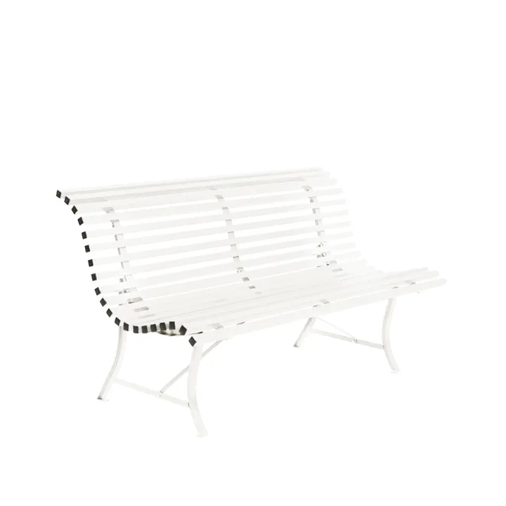Louisiane benk 150 cm - Cotton white (hvit) - Fermob