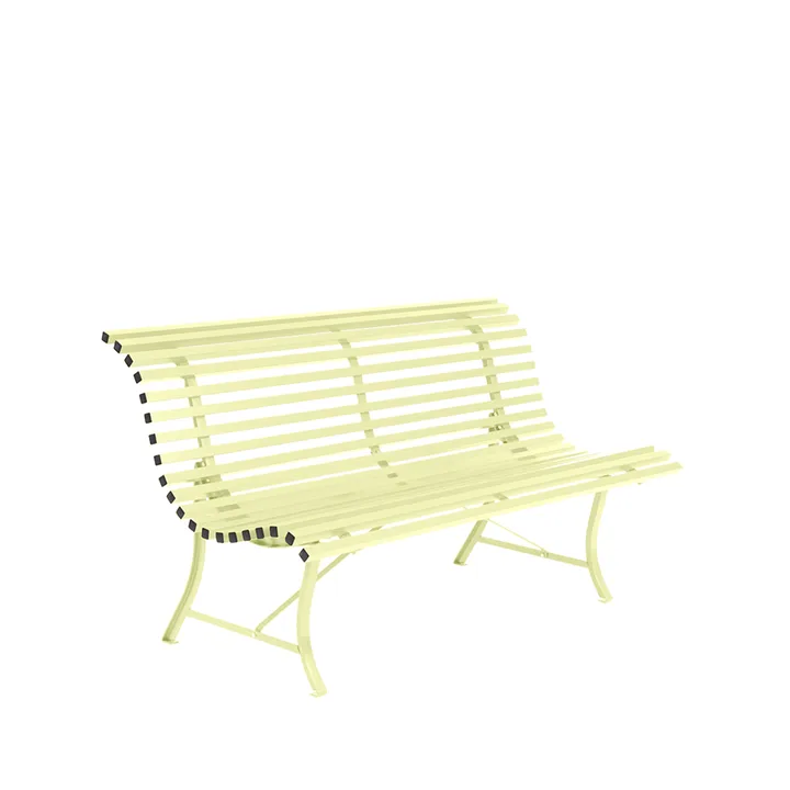 Louisiane benk 150 cm - Frosted lemon (gul) - Fermob