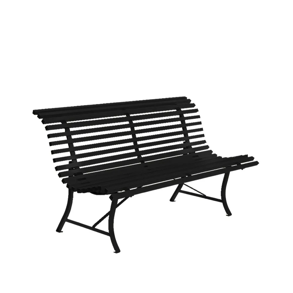 Louisiane benk 150 cm, Liquorice (svart) Fermob