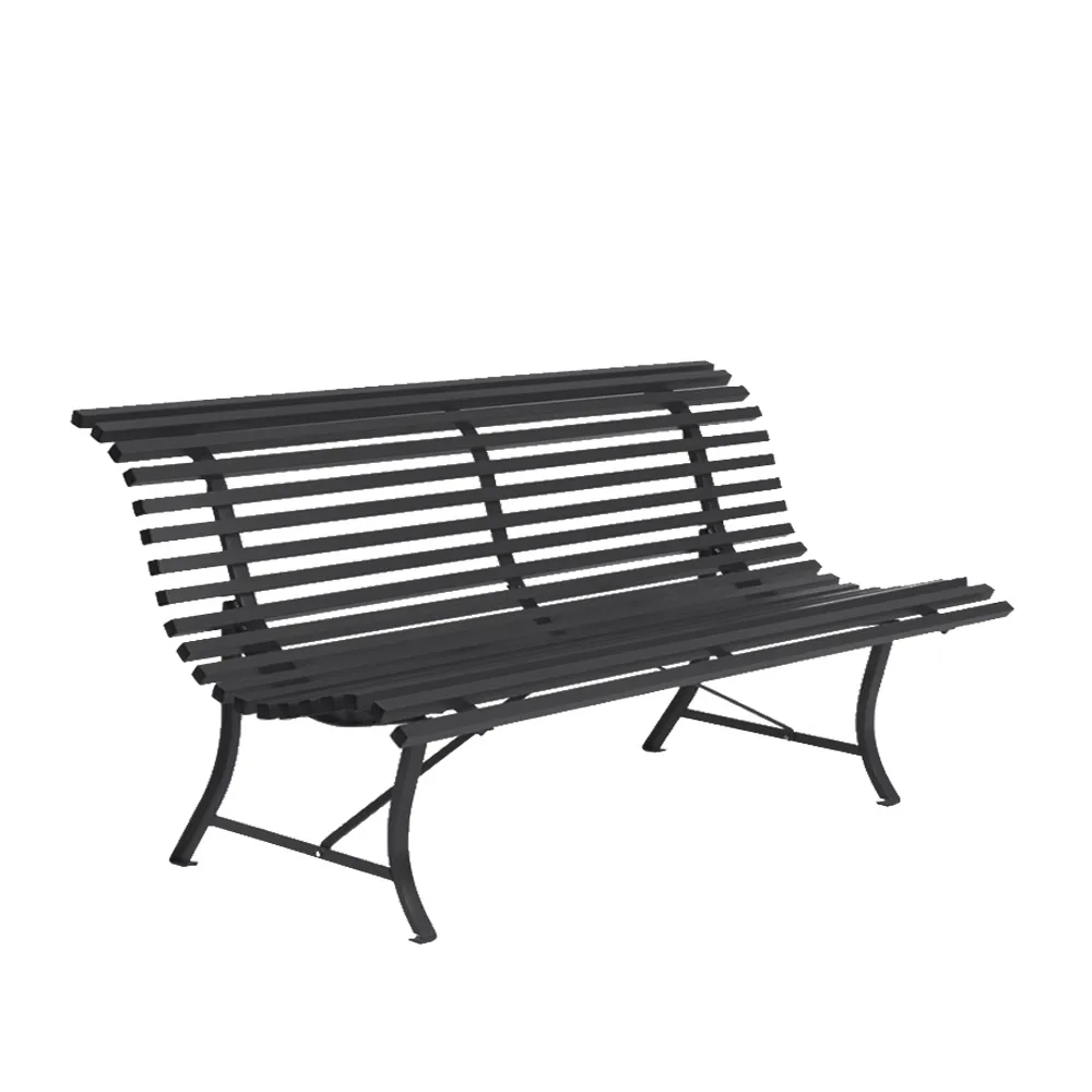 Louisiane benk 200 cm, Anthracite (grå) Fermob