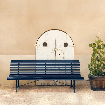 Louisiane benk 200 cm - Clay grey - Fermob